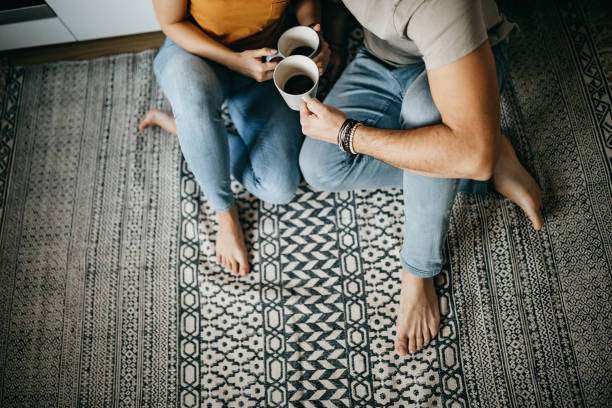 Couple on carpet | Jack's Carpet And Tile